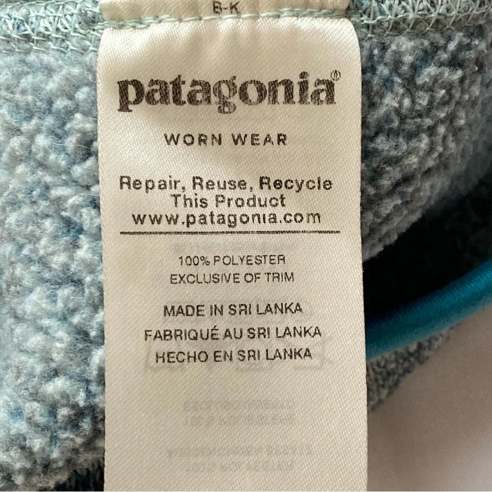 Patagonia Atoll Blue Better Sweater Fleece Outdoor Jacket Size Large - Picture 14 of 16